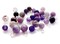 Gemstone Charm Mix, 5mm-6mm Purple Bead Dangle Assortment, 20 pcs, Adorabilities